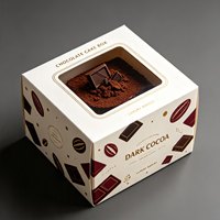 Boîtes à gâteaux en papier rose en gros avec fenêtre transparente, logo personnalisé pour anniversaires, pâtisseries et emballages de desserts