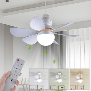 Ventilateur <span class=keywords><strong>de</strong></span> <span class=keywords><strong>plafond</strong></span> LED moderne 30W 6 pales E27, 3 niveaux <span class=keywords><strong>de</strong></span> luminosité réglable, télécommande, ventilateur rafraîchissant pour garage, <span class=keywords><strong>salle</strong></span> <span class=keywords><strong>de</strong></span> <span class=keywords><strong>bain</strong></span>, chambre à coucher - Product Image 1