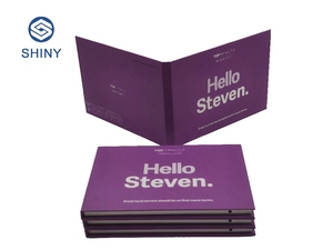 Tùy chỉnh máy nghe nhạc <span class=keywords><strong>video</strong></span> âm nhạc ảnh tập sách <span class=keywords><strong>video</strong></span> bưu phẩm cuốn sách 7 inch kỹ thuật số lcd <span class=keywords><strong>video</strong></span> brochure cho quảng cáo - Product Image 3