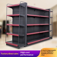Étagère de supermarché simple face pour la vente en gros, idéale pour les magasins de produits pour mères et bébés, les magasins de proximité, les petites boutiques, les articles de première nécessité et les magasins de snacks.