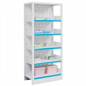 Étagères de <span class=keywords><strong>pharmacie</strong></span> de médecine durables en métal <span class=keywords><strong>armoire</strong></span> à <span class=keywords><strong>pharmacie</strong></span> ouverte pour l'hôpital, service de consultation externe, clinique, site expérimental - Product Image 1