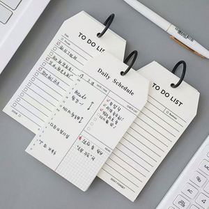 Minimalist Creative Multi-Functional Portable <b>Memo</b> <b>Pad</b> Ring-Bound Schedule Planner Refillable Sticky Notes for Study Office - Product Image 1