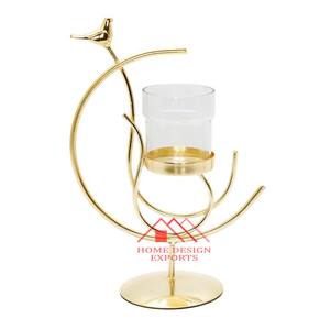 Portavelas decorativo para el hogar de gran venta con votivo de vidrio para centros de mesa de boda decoración soporte de luz en T de alta calidad - Product Image 1