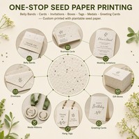 Étiquette personnalisée en papier de marguerite pour savon pour bébé, bande adhésive OEM plantable, emballage doux pour les marques de soins sensibles pour nourrissons