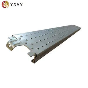 Nouvelle conception dimensions de la planche d'échafaudage Panneaux d'acier d'échafaudage galvanisés