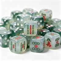 Dés personnalisés couleur or, dés en pierre de jade verte, ensemble de dés personnalisés gravés pour jeux de société