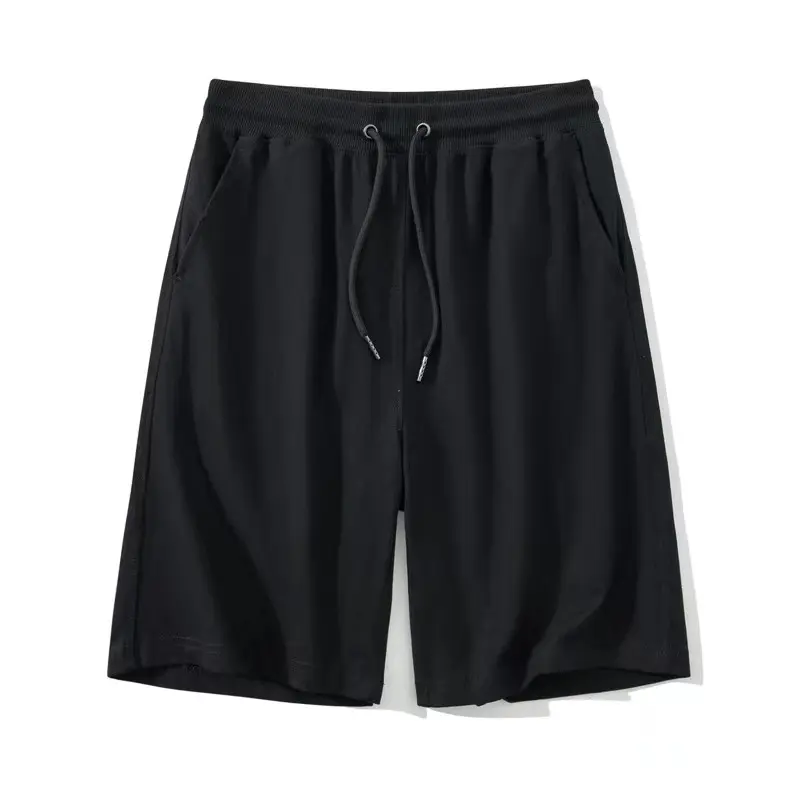 Cotton shorts men's summer slim simple casual sports pants hipster straight leg beach quarter pants