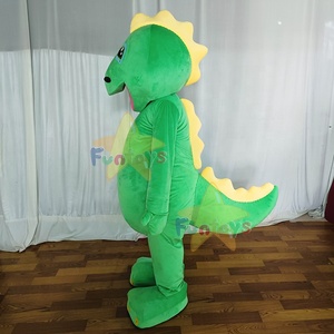 Funtoys Customized Adult Green <strong>Dinosaur</strong> Mascot <strong>Costume</strong> Monster Crocodile Plush Fursuit Christmas Fancy Dress Halloween - Product Image 2