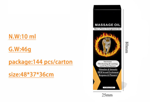 Aceite de Masaje Herbal para Agrandamiento del Pene y Aceite Corporal para Hombres 10ml Cuidado Íntimo para Adultos No Resistente al Agua Hecho en Guangdong - Product Image 2