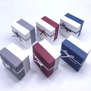 Eco-Friendly Rigid Jewelry Packaging <b>Box</b> for Bracelet Necklace Watch Customizable Wax Coated Paper Bowknot <b>Gift</b> <b>Box</b> Light Luxury - Product Image 5