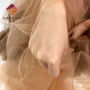 בד טול לכלה בגוון עור טבעי, בד רשת בלתי נראה, רשת עור רכה, ניילון שקוף, בד רשת דק לחתונה - Product Image 2