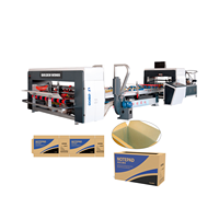 Machine plieuse-colleuse automatique haute vitesse pour petites boîtes en carton ondulé, fabricants de machines de collage de boîtes prépliées en Chine