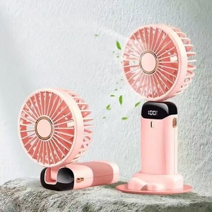Portable Fan, Mini Handheld Fan with Lanyard and Removable Base, USB Rechargeable 1200mAh <b>Battery</b> <b>Operated</b> Fans - Product Image 4
