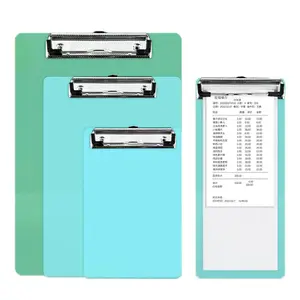 Vente en gros LOGO personnalisé A4 A5 A6 MINI attelle en plastique de couleur avec clip en métal tableau d'écriture bloc-notes étudiant presse-papiers