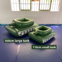 Vente en gros usine : Jouets gonflables de combat aquatique en forme de char pour fêtes au bord de la piscine - Tailles adultes et enfants, pompe à air manuelle, bague de natation en forme de voiture