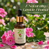 Huile essentielle de géranium, 30 ml, huile essentielle pure, huile d'aromathérapie naturelle pour diffuseur, soin de la peau, massage et fabrication de bougies DIY