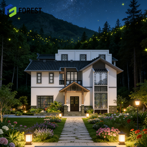 Villa préfabriquée moderne en acier léger avec buanderie intégrée, design optimisé avec de nombreux rangements, étanche et anti-UV, installation rapide - Product Image 1