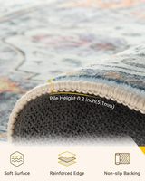 Imitat-Kaschmir Bestseller Teppich Weicher Anti-Ermüdungs-Teppich Faltbar Waschbar Bedruckter Bodenteppich