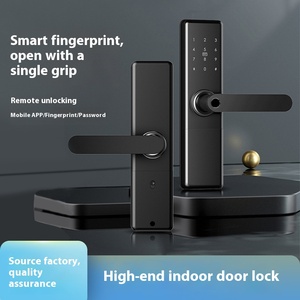 Nueva Cerradura Inteligente Tuya para Puerta de Madera con Huella Dactilar Biométrica, para Apartamento, Habitación Familiar, WiFi, Aleación de Aluminio, Cerraduras Inteligentes - Product Image 2