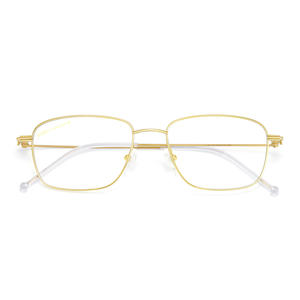 Montures de lunettes rectangulaires en titane pur pour adultes, unisexe, légères, design plein cadre, fabriquées à Shenzhen, numéro de pièce 7734 - Product Image 1