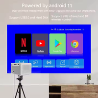 Projecteur intelligent Android en gros M10 WIFI BT 200 Lumens Mise au point automatique LCD Home Cinéma M10 Plus Mini Projecteurs LED portables 4K