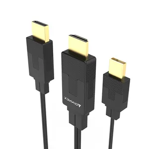 Kabel adaptor HDMI ke DP, kabel Video adaptor HDMI 4k 60HZ ke HDMI 3.0 Male