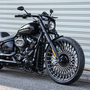 Jantes avant arrière à rayons forgés 3D pour moto Harley Street Bob Softail Fat Boy Breakout 2018-2024 - Product Image 4