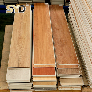 Pavimento in Vinile di Lusso SPC <span class=keywords><strong>PVC</strong></span> Impermeabile Ignifugo Effetto Legno Installazione a Incastro Antiscivolo per Interni Supermercati Garage - Product Image 2