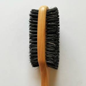 <span class=keywords><strong>Brosse</strong></span> à cheveux rectangulaire compacte en bois écologique, <span class=keywords><strong>double</strong></span> <span class=keywords><strong>face</strong></span>, poils durs et doux, 360 <span class=keywords><strong>Wave</strong></span>, ionique et laser, pour usage domestique - Product Image 6