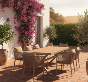 Ensemble de 9 pièces moderne en rotin tressé résistant aux intempéries pour <span class=keywords><strong>jardin</strong></span>, bistro, <span class=keywords><strong>salon</strong></span>, salle à manger, mobilier d'extérieur - Product Image 3