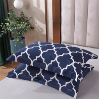 Ensembles de literie de luxe avec fermeture à glissière douce personnalisée, ensembles de housse de couette à motif imprimé classique
