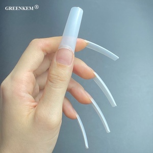 550 Pezzi XXL Punte per Unghie Quadrate Affusolate Ultra Sottili, Lunghe, Dritte, Normali, Spesse, Senza Curva C, Stile Francese - Product Image 5