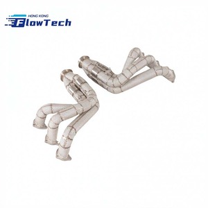 Collecteur d'échappement en acier inoxydable SS304, tubes droits de longueur égale, avec pare-chaleur pour Porsche 991.1 991.2 GT3 3.8L 4.0L - Product Image 2