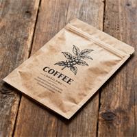 Sachet en papier kraft refermable à basse quantité minimale de commande thermoscellable à 3 joints latéraux petit emballage pochette en mylar personnalisée échantillon de cosmétiques sachet de thé