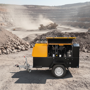 Compresseur d'air industriel mobile diesel à vis robuste pour l'exploitation minière 300 CFM 375 CFM 8 bars - <span class=keywords><strong>Prix</strong></span> - Product Image 4