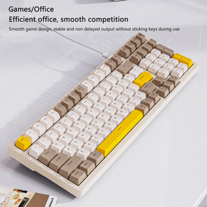 คีย์บอร์ดสำหรับเล่นเกมแบบกลไกไร้สาย980 100ปุ่มปรับแต่งได้ Gateron LED RGB backlit USB Type-C ใหม่ฟรี Wolf K3 MAX - Product Image 3