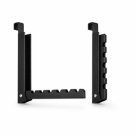 Porte-vêtements et solution de rangement en métal de haute qualité, porte-crochets pliable à fixer sur la porte, adapté aux chambres et aux salles de bain