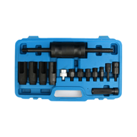 Juego de 14 piezas para extracción de inyectores diésel Common Rail con extractor de martillo deslizante y kit de adaptadores