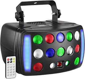Eagou Diary Disco Lights Sound-Activated <span class=keywords><strong>Party</strong></span> con telecomando DMX 512 Derby Light RGBW Stage Light - Product Image 2