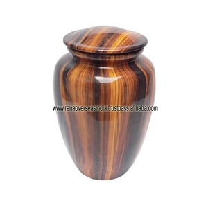 Urne funéraire en aluminium de haute qualité pour cendres humaines, pot commémoratif pour adulte homme, vente en gros - Product Image 1