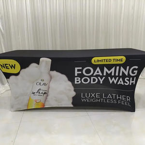 Nappe de Banquet en Spandex bleu royal, nappe tricotée à motif carré réutilisable et extensible vert armée pour les événements en plein air à usage domestique - Product Image 5