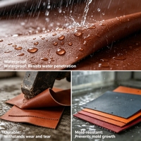 Glatte Oberfläche Dehnbares Wasserdichtes Langlebiges PVC PU Kunstleder für Autoinnenraum Sofabezug Geldbörse Bastelbedarf