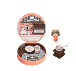 Jouets Babydoll pour enfants, maison de poupée miniature en plastique rose pour les garçons de 3 ans et plus - Product Image 5