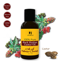 Huile de Ricin Noire Haïtienne Pure et Naturelle, Huile Essentielle Végétalienne pour la Croissance Capillaire, Vente en Gros, Fabrication OEM