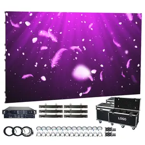 Good price Customized Naked Eye 3D LED Video Wall Outdoor hd video huge big advertising led tv wall for Large Shopping Malls