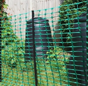 Arancione arena di recinzione di plastica o di confine, barriera mesh scherma, metallo posta in gioco - Product Image 4