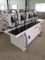 Machinery Hinge Machine Woodworking Furniture Machinery 4 Head Cabinet Door Hinge Drilling Machine