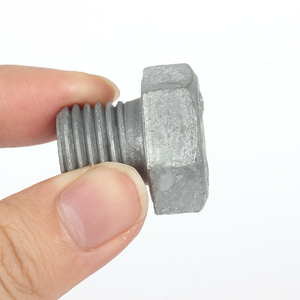 Boulon et écrou en acier au carbone, grade 8.8, galvanisé à chaud, boulon hexagonal à filetage complet GB <span class=keywords><strong>5783</strong></span> - Product Image 2