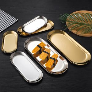 Plateau de service ovale personnalisé avec logo pour salle de bain, en acier inoxydable, décoratif, compatible lave-vaisselle - Product Image 6