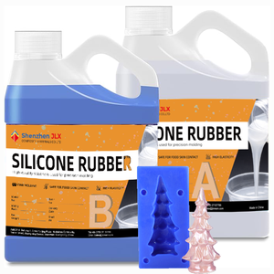 Moule en silicone RTV2, caoutchouc de silicone liquide transparent, durcissement au platine, haute pureté, facile à perfusionner, matériau chimique pour moules artisanaux DIY - Product Image 1